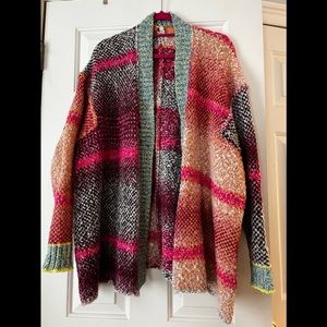 Free People colorful cardigan